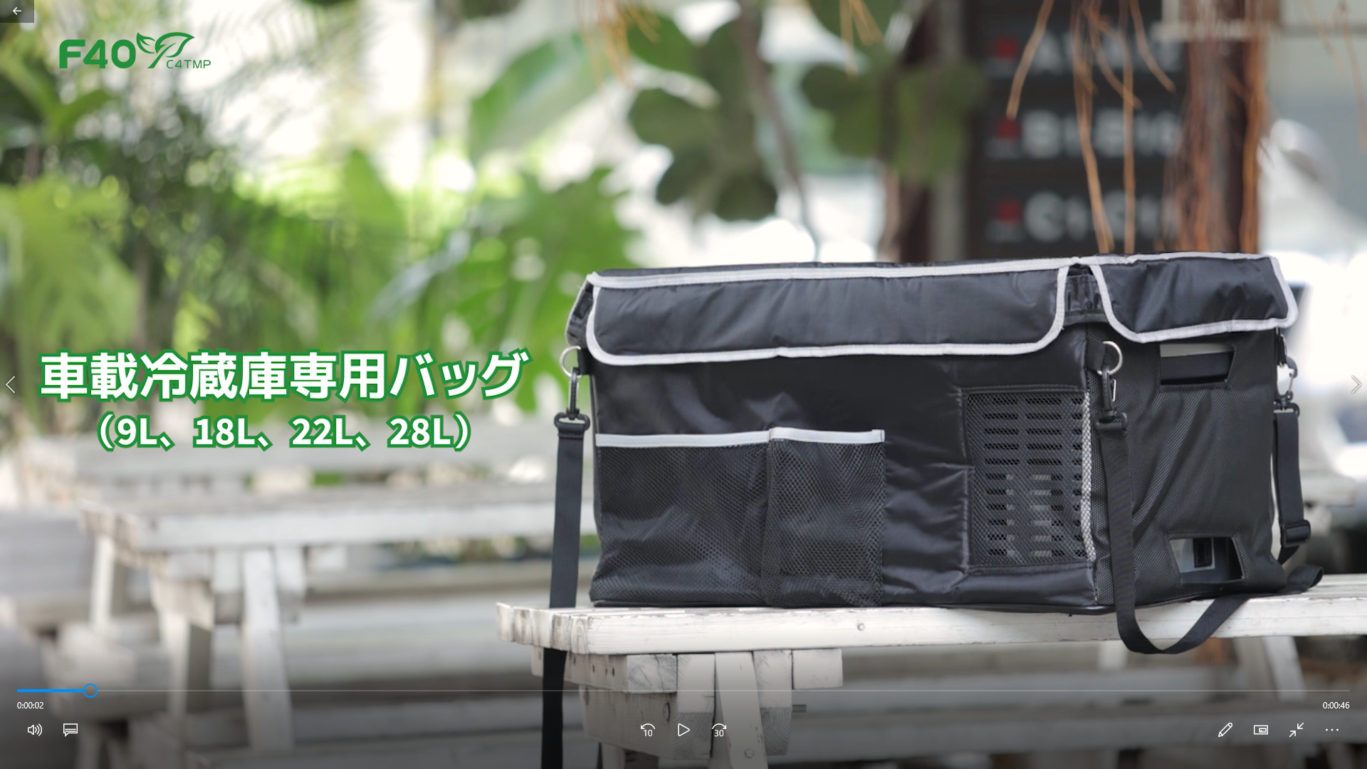 Amazon.co.jp: F40C4TMP 車載冷蔵庫 バッグ 9L 汎用 保冷 持ち運び