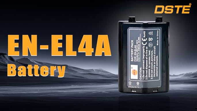 Amazon.com : DSTE Replacement for EN-EL4A Rechargeable Li-ion
