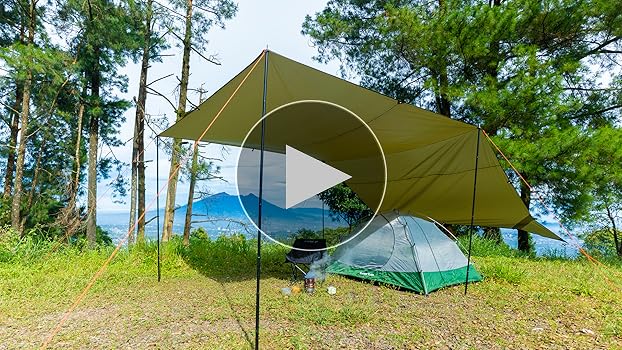 Amazon.com : GEERTOP 17 × 10 ft Large Camping Tent Tarp Outdoor