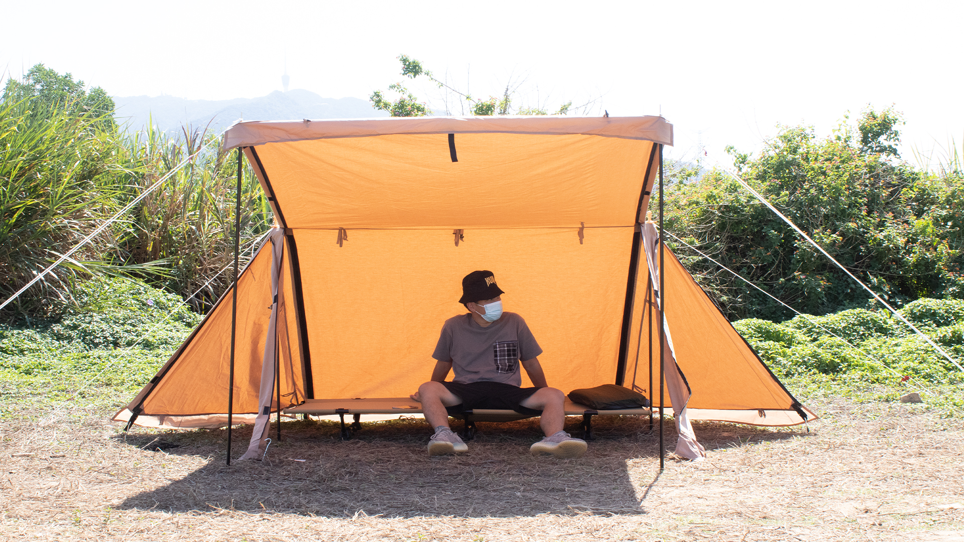 Amazon.co.jp: EKEXON パップテント TCポリコットン素材 軍幕