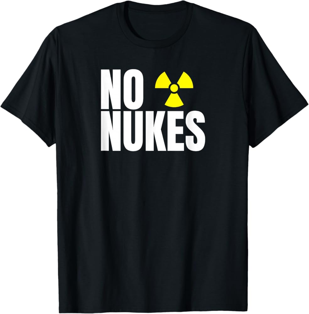 Amazon | No Nukes No Nuke Anti Nuclear Badge Nuclear Power Tシャツ