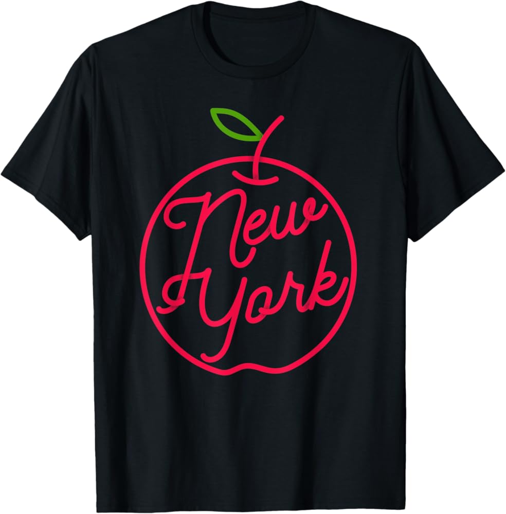 Amazon.com: The Big Apple New York City Cool Vintage T-Shirt