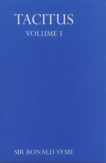 Tacitus (2 Volumes) by Ronald Syme | Goodreads