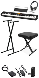 Amazon | CASIO CDP-S300 電子ピアノ 88鍵盤 ヘッドホン・Xスタンド