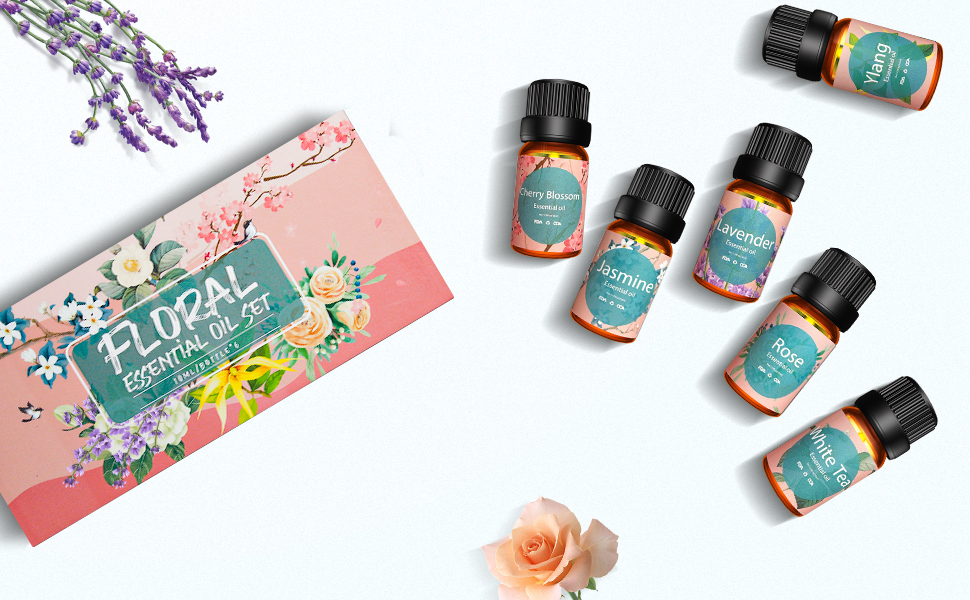 Amazon.co.jp: Poven アロマオイル 6本セット エッセンシャルオイル