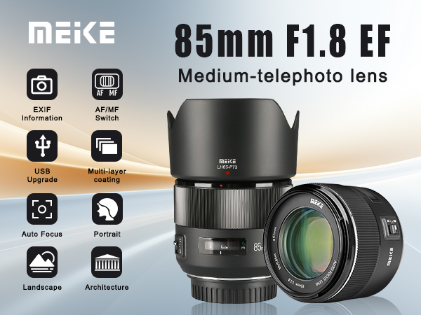 Amazon.com : Meike 85mm F1.8 Full Frame Auto Focus Medium