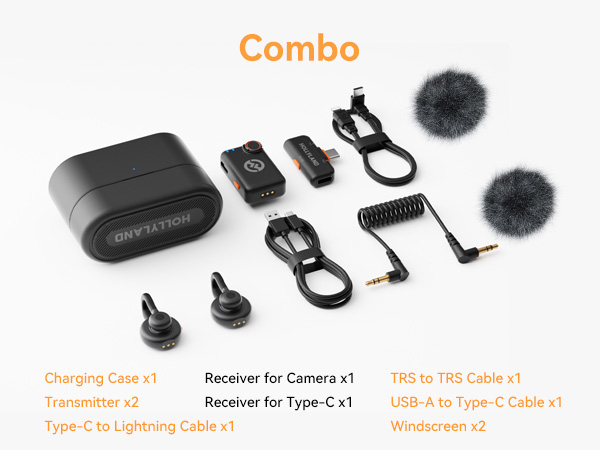 Amazon.com: Hollyland Lark M2S Combo (Camera RX+USB-C RX+