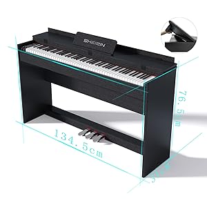 Amazon | SHEIRIN 電子ピアノ 88鍵盤 カバー 人気 スタンド ランキング