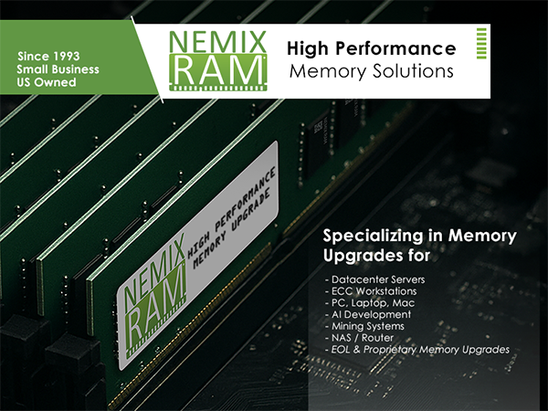 NEMIX RAM 16GB (1X16GB) DDR4 2666MHZ PC4-21300 2Rx8 1.2V CL19 288