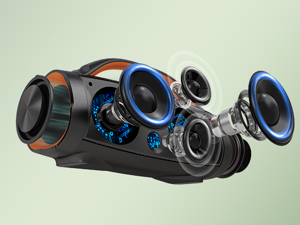 Amazon.co.jp: DOSS Extreme Boom Pro Bluetoothスピーカー ワイヤレス