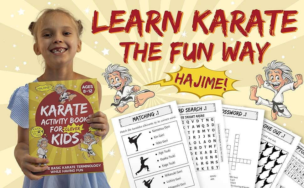 Karate Activity Book For Kids Ages 8-12: Learn Karate Terminology