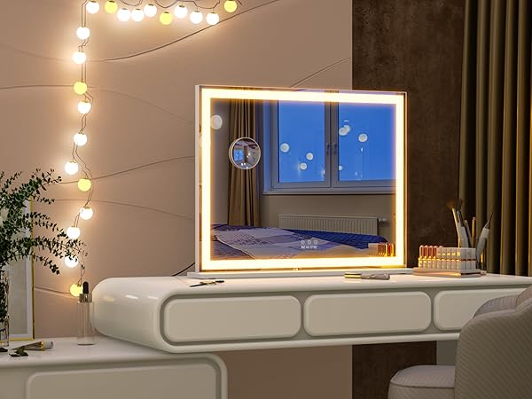 Amazon.co.jp: BEAUTME 女優ミラー 化粧鏡 ハリウッドミラー 3色照明