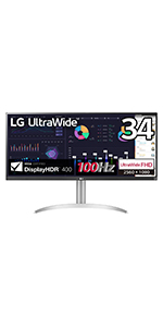 Amazon.co.jp: LG モニター ディスプレイ 34WQ650-W 34インチ/平面