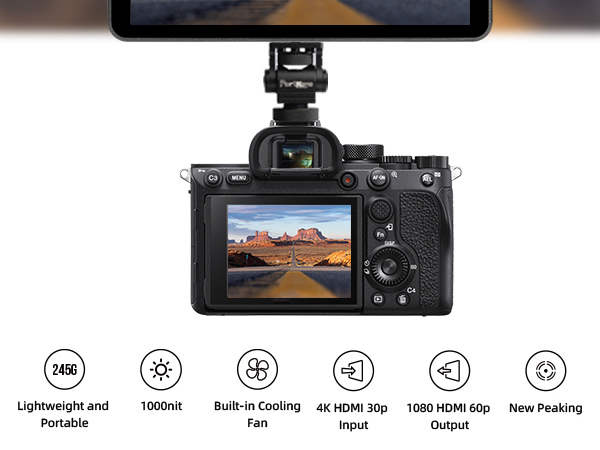 Amazon.co.jp: Portkeys LH7H カメラモニター 7 インチ 1000 Nits