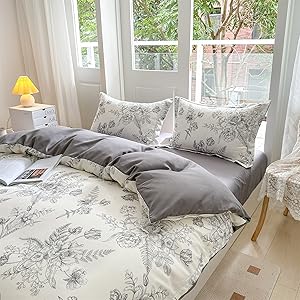 Amazon｜BUKAROOM 布団カバー 花柄 掛け布団 寝具 おしゃれ ダブル