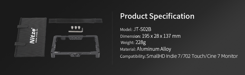 Amazon.com : Nitze Cage for SmallHD Cine 7/ Indie 7/702 Touch 7