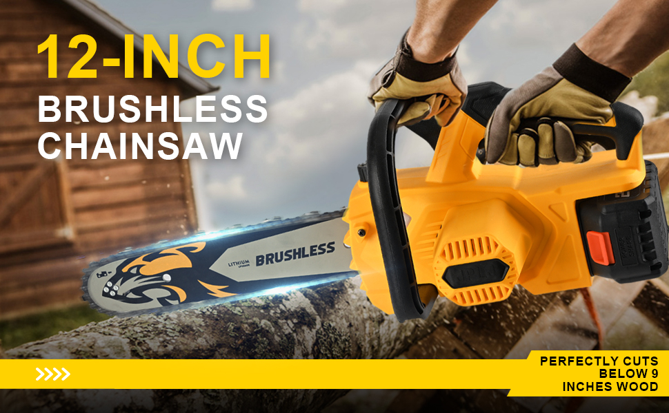 Amazon.com : 12-Inch Electric Chainsaw with 2 Battery Pack