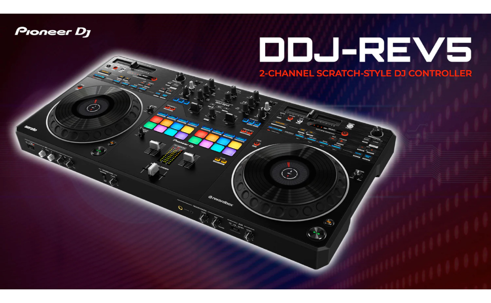 Amazon.com: Pioneer DDJ-REV5 4-deck DJ Controller with Decksaver