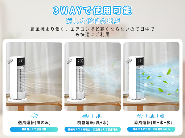 Amazon.co.jp: タワーファン 扇風機【2024年新登場 ・加湿 ・1台2役