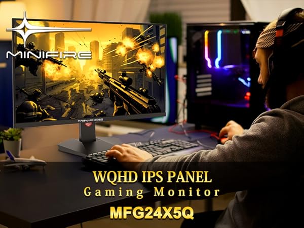 MINIFIRE 24インチ QHD IPSディスプレイ MFG24X5Q 本体 MFG24X5Q