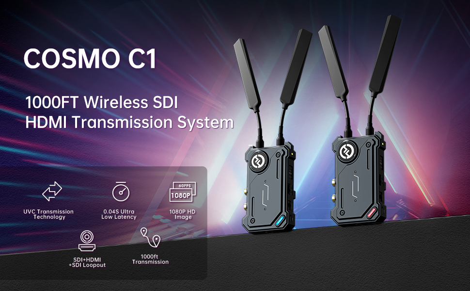 CAMVATE Hollyland COSMO C1 [OFFICIAL] 1000ft Wireless HDMI/SDI