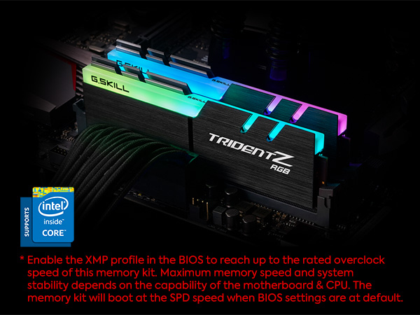 G.SKILL Trident Z RGB Series DDR4 RAM (XMP) 16GB (2x8GB) 3200MT/s