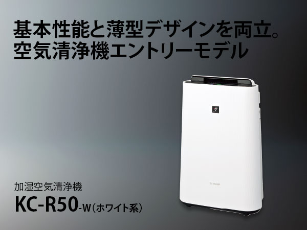 37 加湿空気清浄機 SHARP 23畳対応 24年製 送料無料 KC-R50 37 加湿