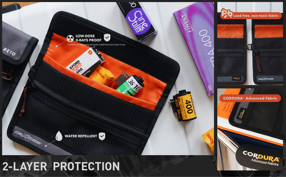 Amazon.co.jp: RETO Film X-Protecバッグ - CORDURA 防水 X線防止 鉛