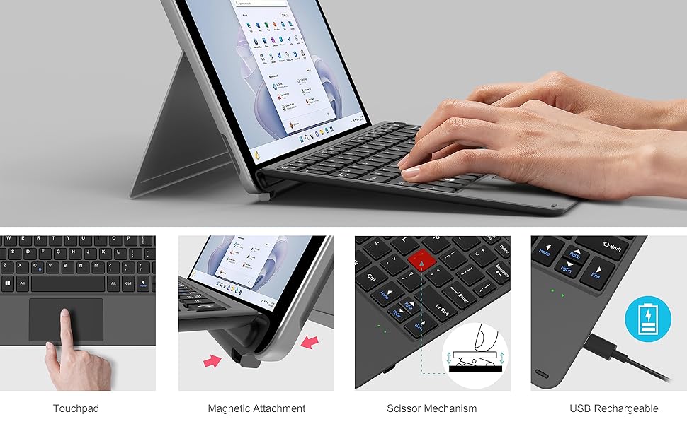 Amazon.com: Arteck Microsoft Surface Go 10.5-inch Type Cover