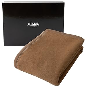 Amazon｜NIKKE×ナイスデイ 毛布 ブラウン シングル （140×200cm