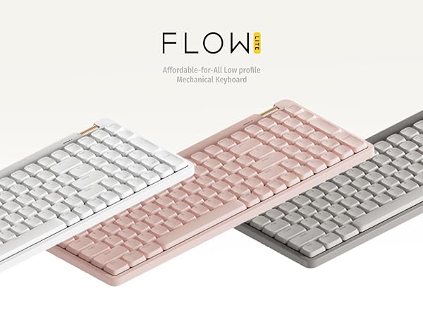 Amazon.com: Flow Lite 84 Keys Low Profile Mechanical Keyboard, 75
