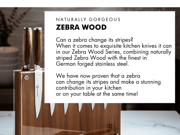 Amazon.com: Schmidt Brothers - Zebra Wood, 15-Piece Kitchen Knife