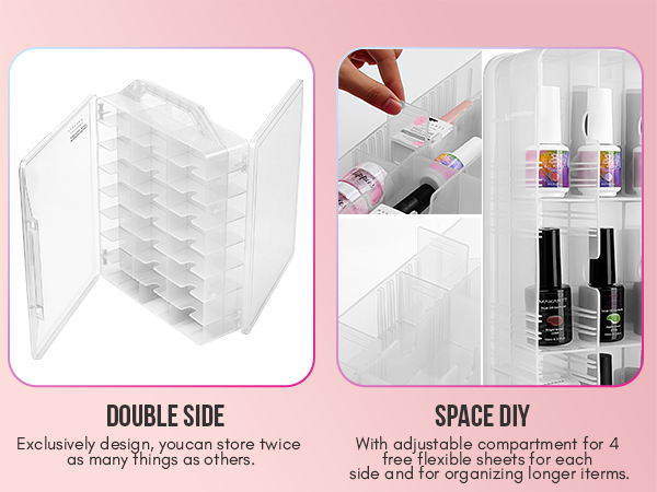 Amazon.com: Makartt Nail Polish Organizer: Clear Universal Nail