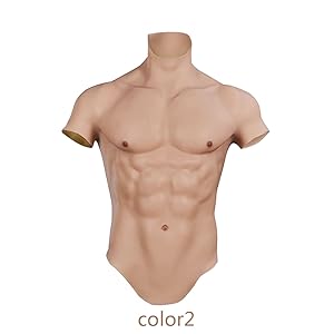 Amazon.co.jp: [AIMIXIUYA] シリコン筋肉スーツ 社製Lサイズ イケメン