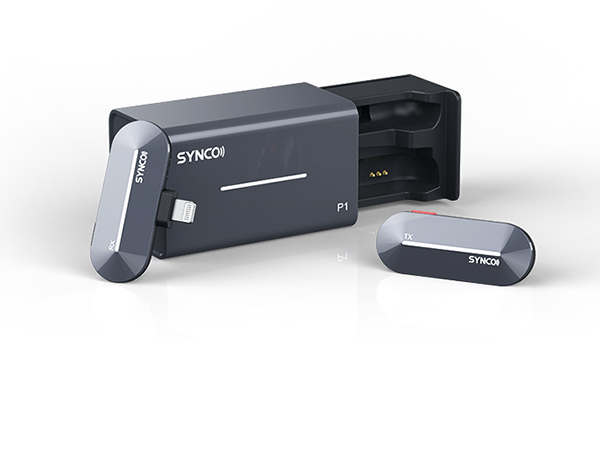 Amazon.co.jp: iphoneピンマイク ワイヤレス, SYNCO P1L 充電ケース