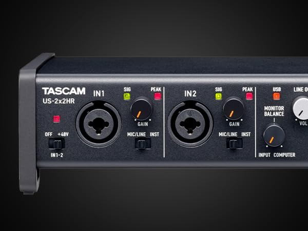 Amazon.com: Tascam US-2x2HR 2 Mic 2IN/2OUT High Resolution
