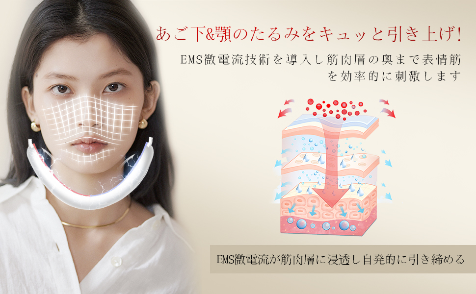 Amazon.co.jp: Le Dzx EMS 美顔器 微電流 V顔美顔器 光美容器 光エステ