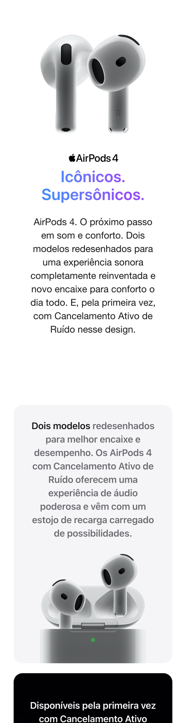 Apple AirPods 4 : Amazon.com.br