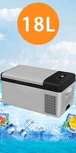 Amazon.co.jp: Sumeriy 車載冷蔵庫 18L -20℃～20℃ 急速冷凍 2WAY電源