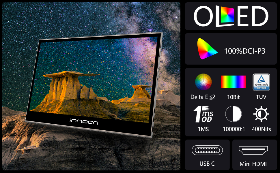 Amazon.co.jp: 有機el モバイルモニター INNOCN 15K1F 15.6 インチ