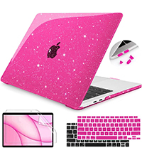 Amazon.com: Teryeefi Pink Glitter Case Compatible with MacBook Air