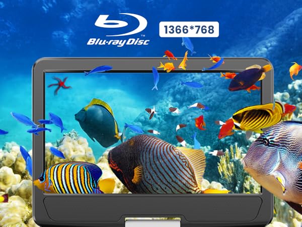 Amazon.co.jp: FANGOR Portable Blu-ray Player 16.3-Inch HDMI Output