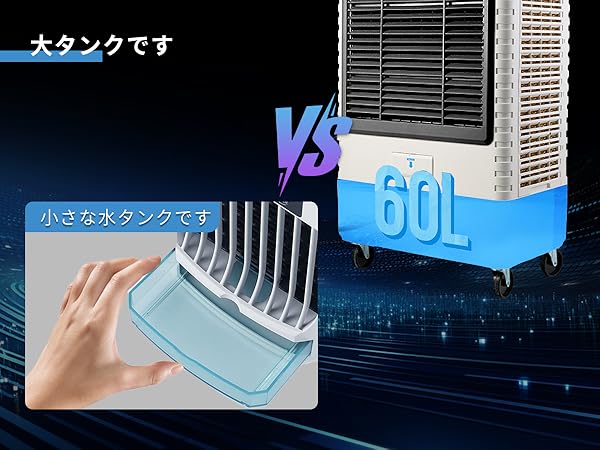 Amazon | ZAPJQL 業務用 大型冷風扇 冷風機 400W気化式送風機 風量