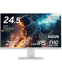Amazon.co.jp: Pixio PX257 Prime White ゲーミングモニター 24.5