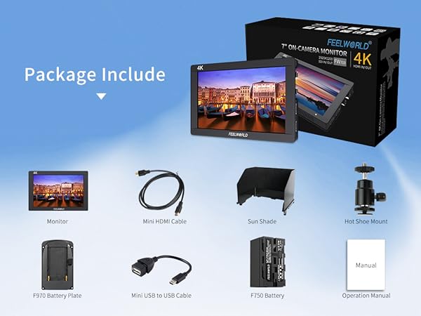 Amazon.com : FEELWORLD FW703 7 Inch On Camera Field DSLR Monitor