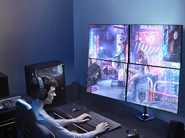 Amazon.co.jp: Ergounion(エルゴユニオン) モニターアーム 4画面 液晶