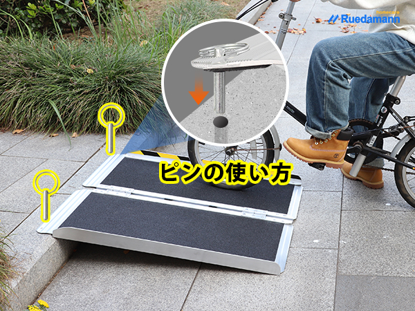 Amazon | Ruedamann スロープ 車椅子 長さ91cm 幅76cm 車椅子 スロープ