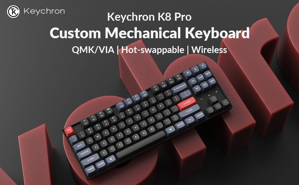 Amazon.com: Keychron K8 Pro Wireless Custom Mechanical Keyboard