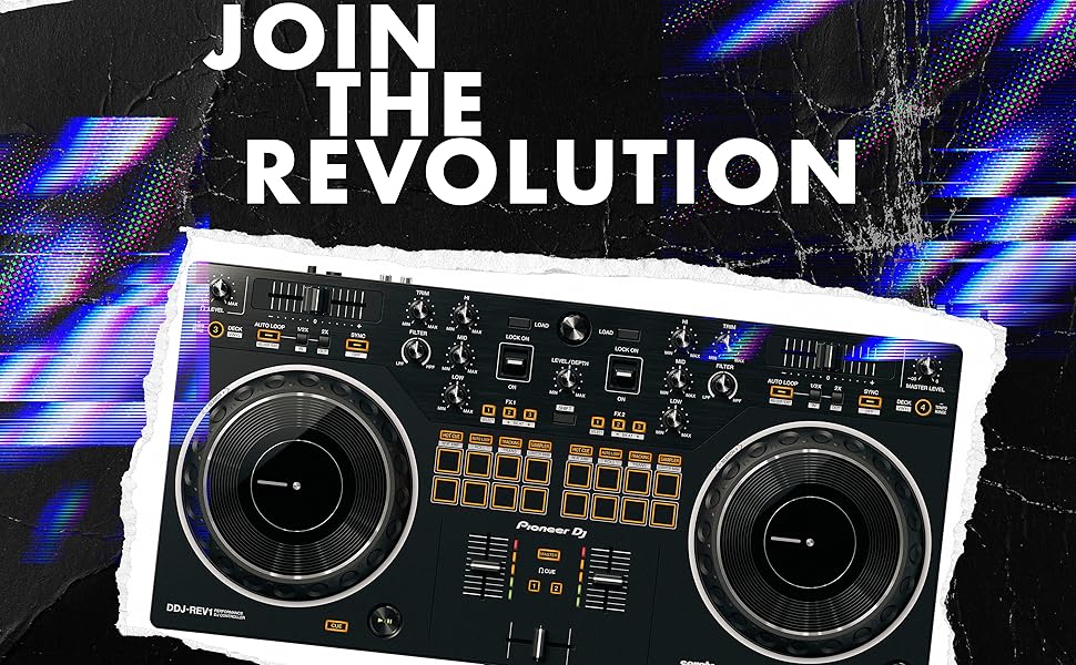 Amazon.com: Pioneer DJ DDJ-REV1 2-deck Serato DJ Controller, Black