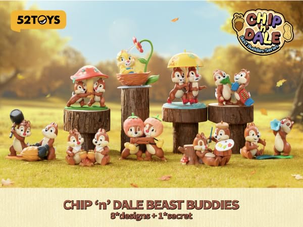 Amazon.co.jp: 52TOYS BLINDBOX CHIP 'n' DALE Best Buddiesシリーズ